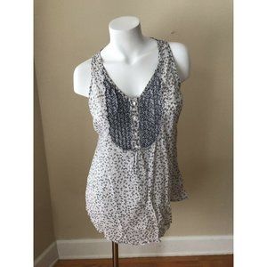 HARTFORD Print Cotton Tank Top Blouse Size 4